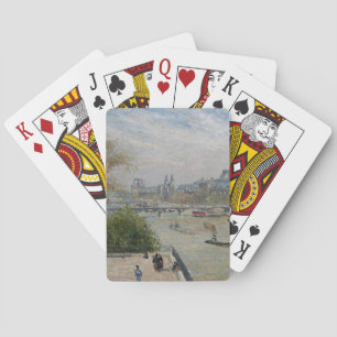 Louvre, Spring Camille Pissarro Spielkarten