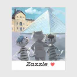 Louvre Vinyl Sticker (verschiedene Größen)