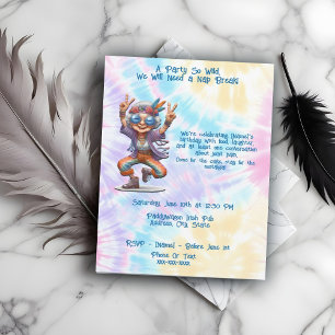 Lovable Hippie Birthday Party Dance Boho Einladung