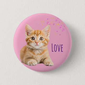 Loveかわいい猫ちゃん♡ Button