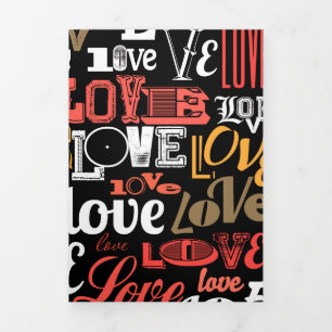 Love 2 dreifach gefaltete urlaubskarte