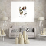 Love 4 Foto modern personalised gift canva Leinwanddruck<br><div class="desc">Love 4 Foto modern personalised anniversary,  wedding,  birthday or Christmas gift for the one you love.</div>