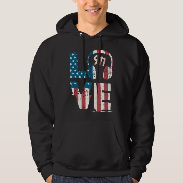 Love 911 Operator Dispatch-er Police Fire-fighter  Hoodie (Vorderseite)