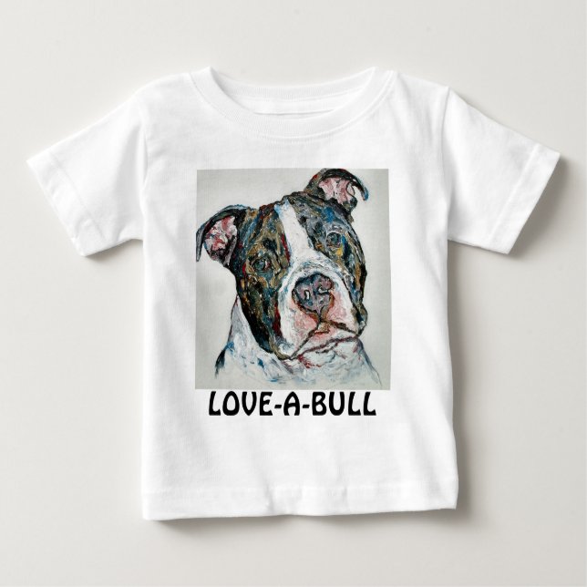 LOVE-A-BULL SÄUGLINGS-SHIRT BABY T-SHIRT (Vorderseite)