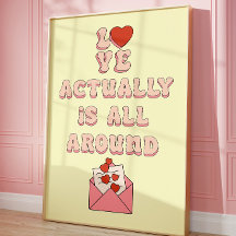 Love Actually Ist Überall Retro Zitat Ästhetik