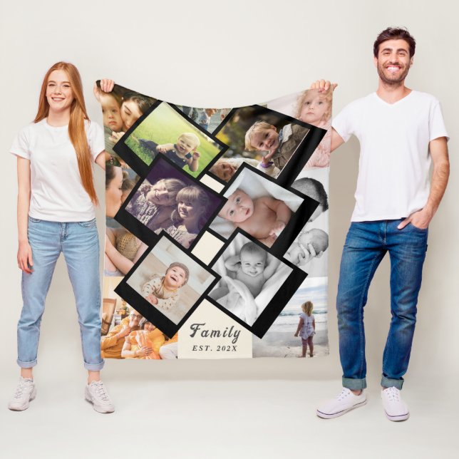 Love Always – 13-Photo Family Memory Blanket Fleecedecke (Beispiel)