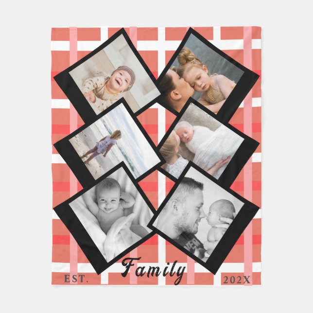 Love Always – Custom Family Photo Blanket  Fleecedecke (Vorderseite)