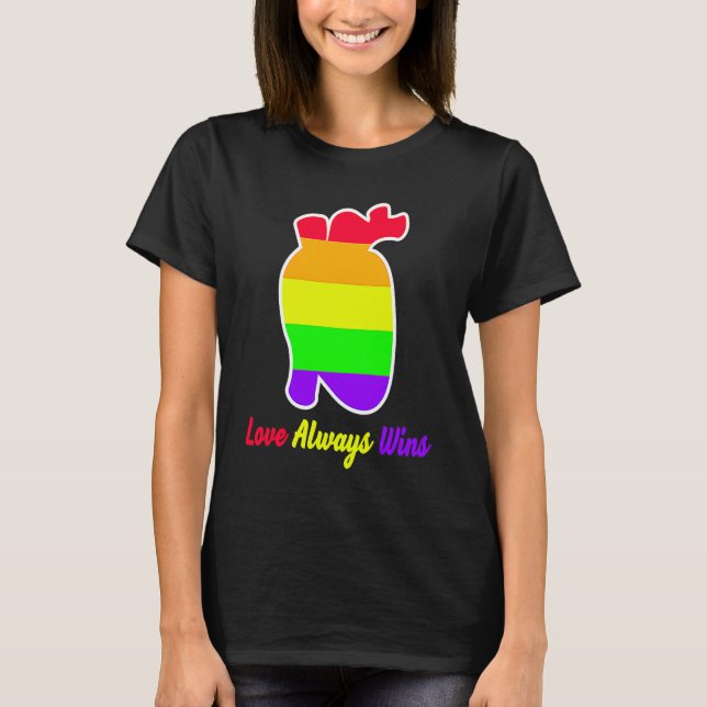 Love Always wins national equality LGBT LGBTQ Prid T-Shirt (Vorderseite)