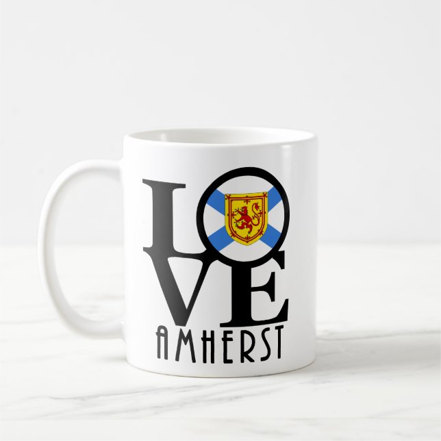LOVE Amherst NS 11oz Kaffeetasse (Links)