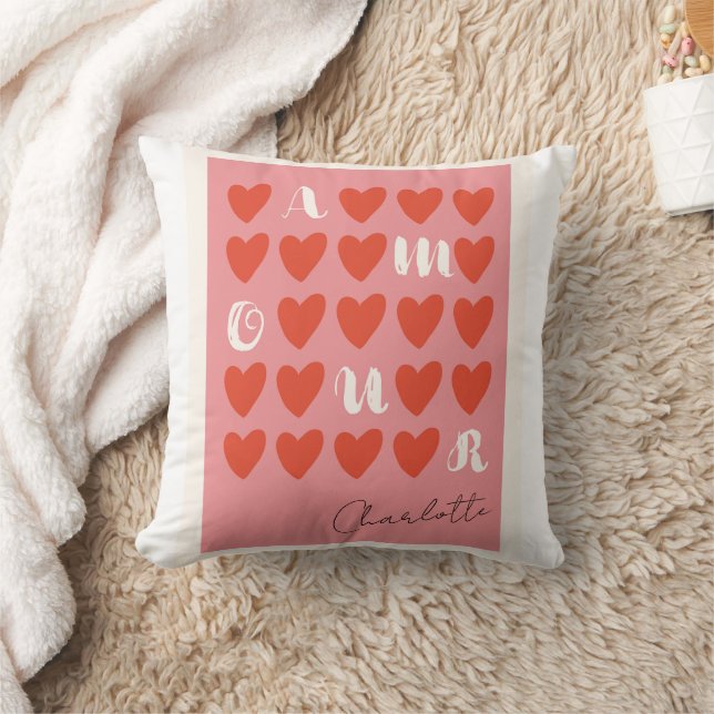 Love Amour Herzkissen Valentine Geschenke Kissen (Decke)