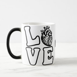 LOVE Anatomical Human Heart Verwandlungstasse