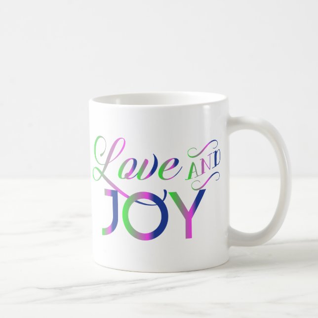 Love And Joy Colorful Kaffeetasse (Rechts)
