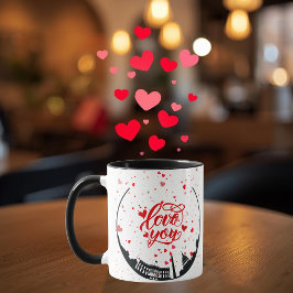 Love and Monument Personalized Mug Tasse
