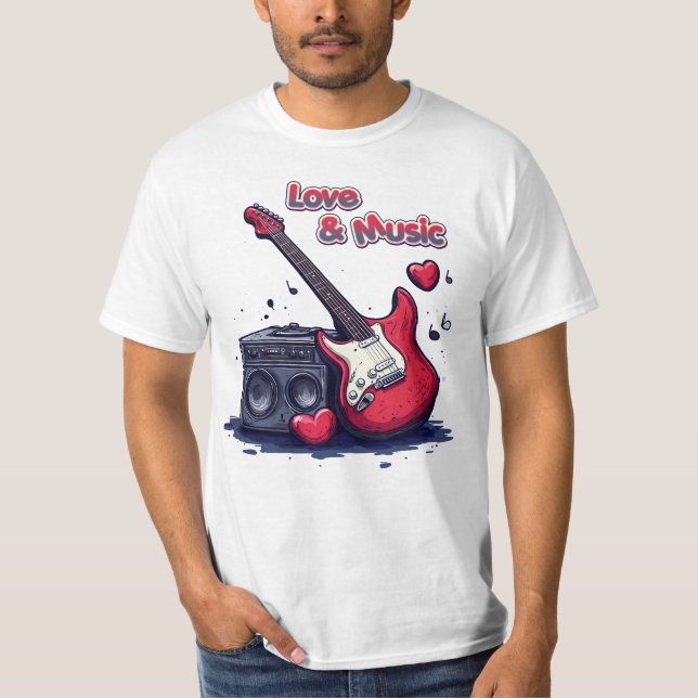 Love and Music T-Shirt (Vorderseite)