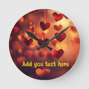 "Love Around the Clock" – Anpassbare Wanduhr