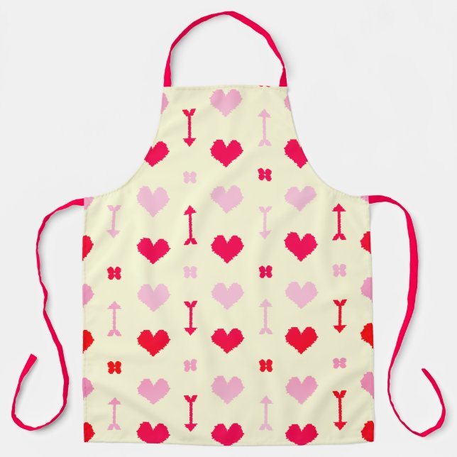 Love Arrows & Blossoms Apron Schürze (Vorderseite)