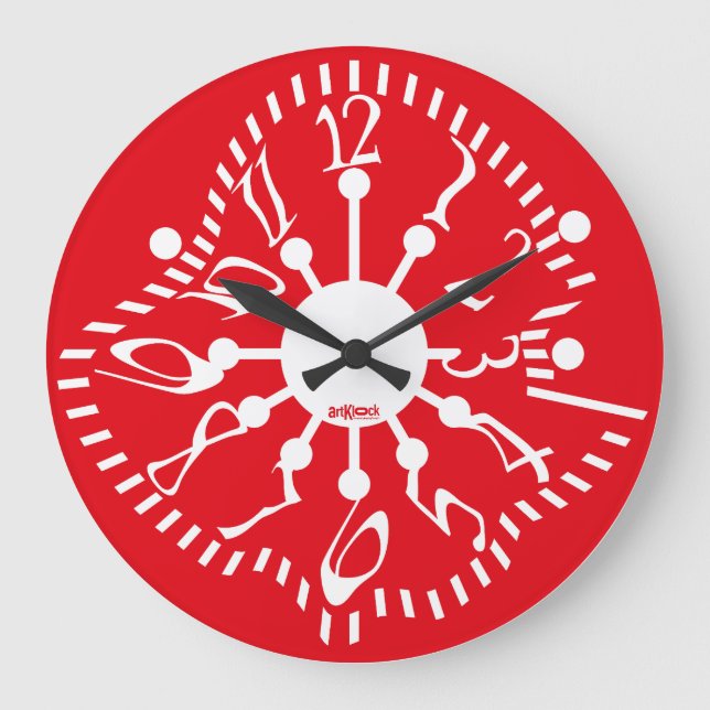 LOVE ART KLOCK DEFORMED DAKILIANO BY MASANSER GROßE WANDUHR (Vorderseite)