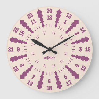 LOVE ART KLOCK TWENTY FOUR/TWELVE BY MASANSER GROßE WANDUHR