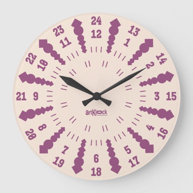 LOVE ART KLOCK TWENTY FOUR/TWELVE BY MASANSER GROßE WANDUHR (Vorderseite)