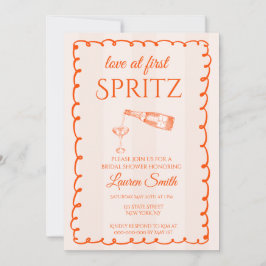 Love at First Spritz Bridal Shower Invitation Einladung