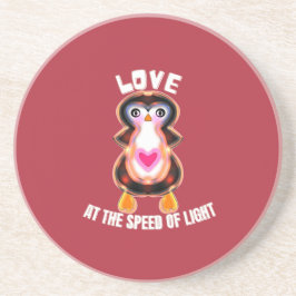Love at the Speed of Light Penguin Gift Getränkeuntersetzer