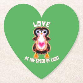 Love at the Speed of Light Penguin Gift Untersetzer