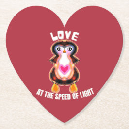 Love at the Speed of Light Penguin Gift Untersetzer