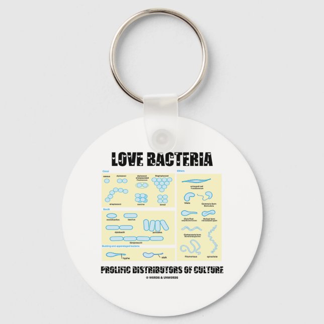 Love Bacteria Prolific Distributors Of Culture Schlüsselanhänger (Vorderseite)