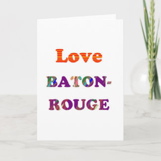 Love BATON Rouge Louisiana Feiertagskarte