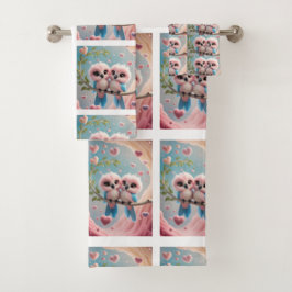 Love Bird Handtuch Badhandtuch Set