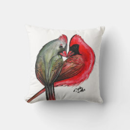 Love Bird Kardinal Throw Kissen