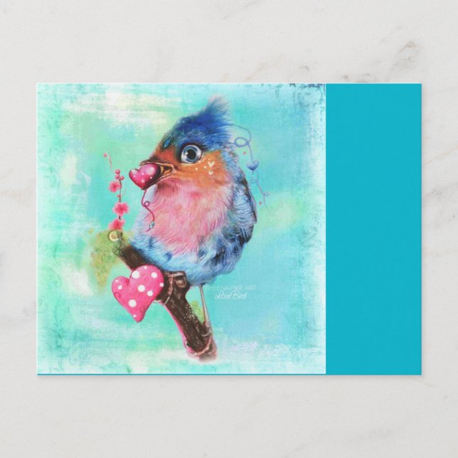 "Love Bird" Postcard ©Sheena Pike Postkarte (Vorderseite)