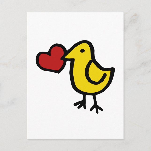 Love Bird Postkarte (Vorderseite)