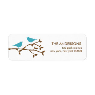 Love Birds Address Labels