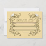 Love Birds Brown/Tan Wedding Advice Card Hinweiskarte<br><div class="desc">Diese bezaubernden, schriftlichen Advice Cards sind perfekte Ergänzung zu jeder Hochzeit. Gib diese Karten einfach an deine Gäste, zusammen mit den schönen Tips Sharpie Stiften. Ihre Gäste können sich dann alle Ratschläge für die neue Braut und den neuen Bräutigam notieren. Diese sind in einer Größe von 4, 25" x 5,...</div>