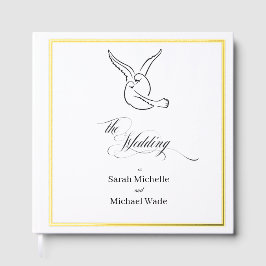 Love Birds Calligraphy Wedding Gästebuch