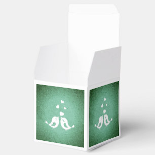 Love Birds Elegante Green Geschenkschachtel