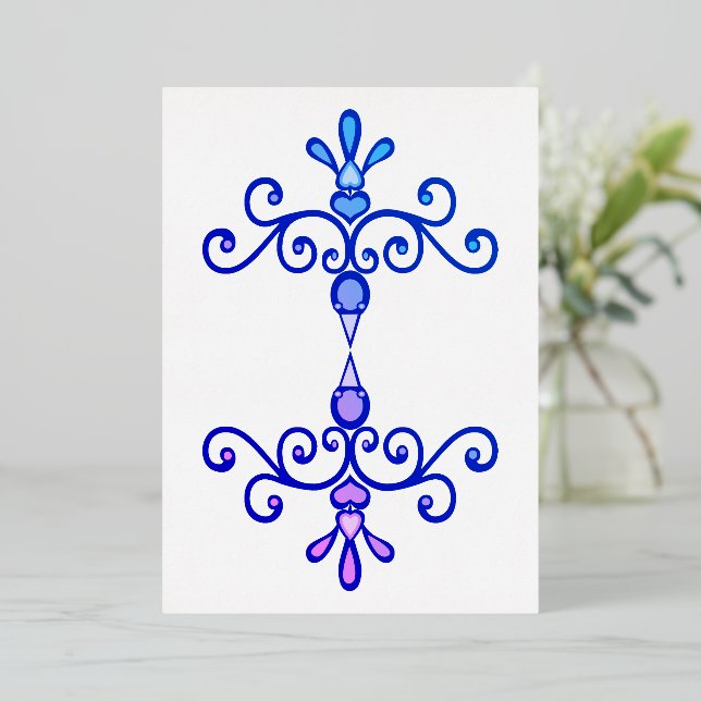 Love birds Foil Invasion Folieneinladung (Stehend vorne)