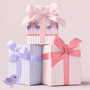 Love Birds Hearts Valentine Geschenkpapier Set