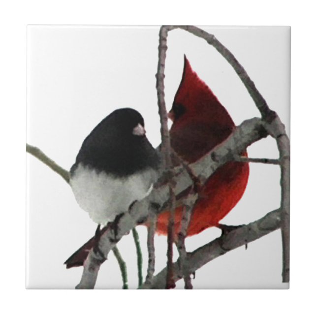 Love Birds Odd Couple Fliese (Vorderseite)