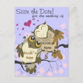 Love Birds Owl Wedding Invites Save The Date