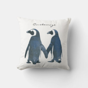 Love Birds Penguin Couple Thunder_Cove Kissen