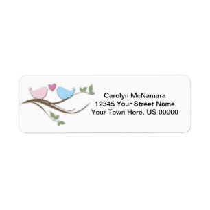 Love Birds Return Labels