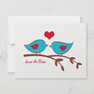 Love Birds Save the Date Einladung