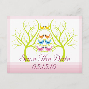 Love Birds Save the Date Postkarten