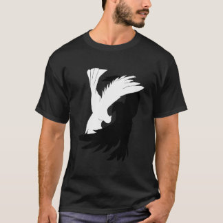 Love Birds Shirt Raven Crow Dove Yin Yang Shi
