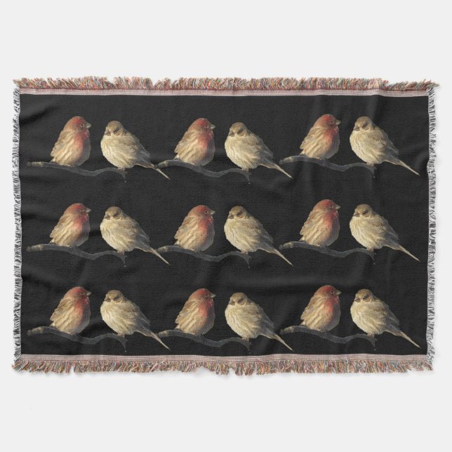 Love Birds Throw Blanket Decke (Vorderseite)