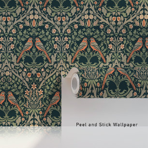 Love Birds Wallpaper Art Nouveau Tapete