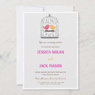 Love Birds Wedding Einladung