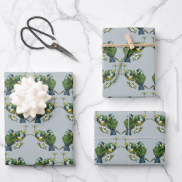 Love Birds Weihnachtswrapping Paper Geschenkpapier Set